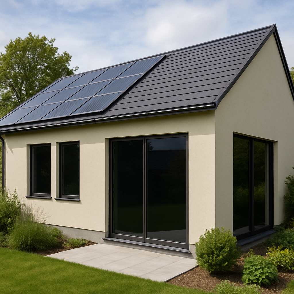 energy-efficient home with tinted windows