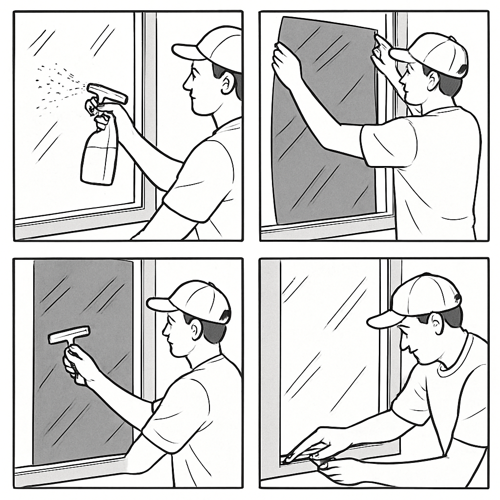 Window film installation process