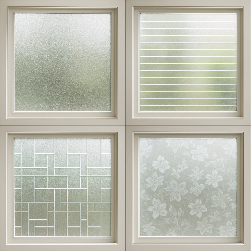 Different styles of privacy window film