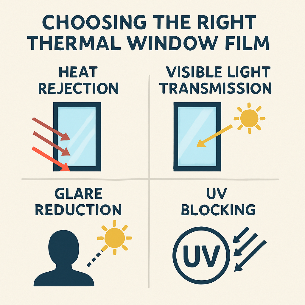 Choosing the right thermal window film